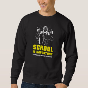 Moletom A Escola É Importante Mas Os Músculos São Importan