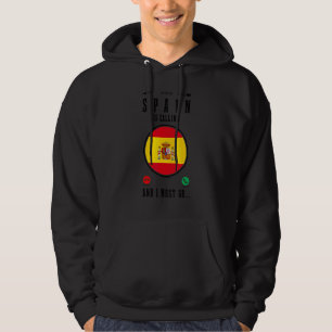 Moletom A Espanha Está Chamando Eu Devo Ir Bandeira Espanh