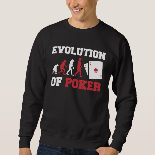 Moletom A Evolução Do Poker Pocket Aces  Poker (Frente)
