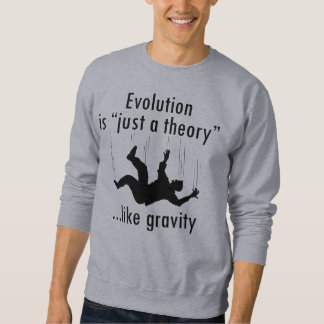 Moletom A evolução é apenas uma camisola da teoria