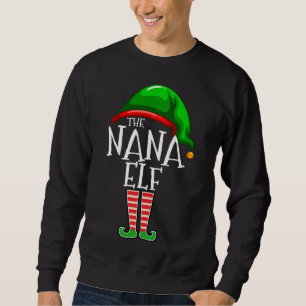 Moletom A Família Nana Elf Correspondendo Ao Presente De N
