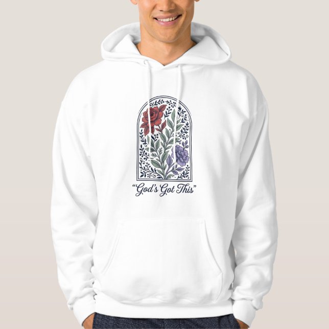 Moletom A Fé Tem Isso Floral Vintage (Frente)