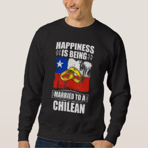 Moletom A Felicidade É Ser Casado Com Um Chile Chileno