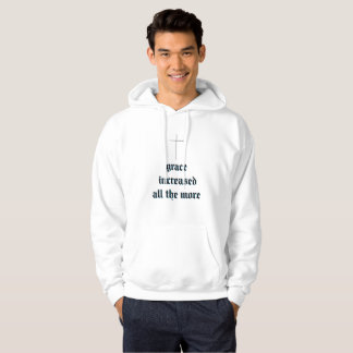 Moletom A Graça Aumenta Ainda Mais O Hoodie Branco