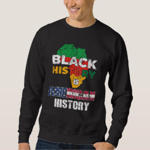 Moletom A História Negra É História Americana Patriótica Á