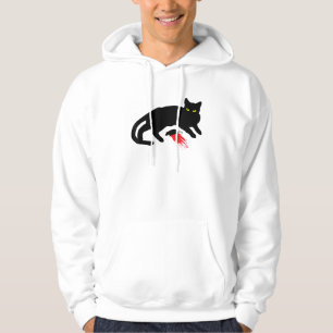 Moletom A Killer de Gato Preto Instala o Gótico do Rato do