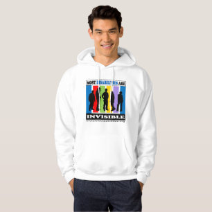 Moletom A maioria de inabilidades são invisíveis - Hoodie