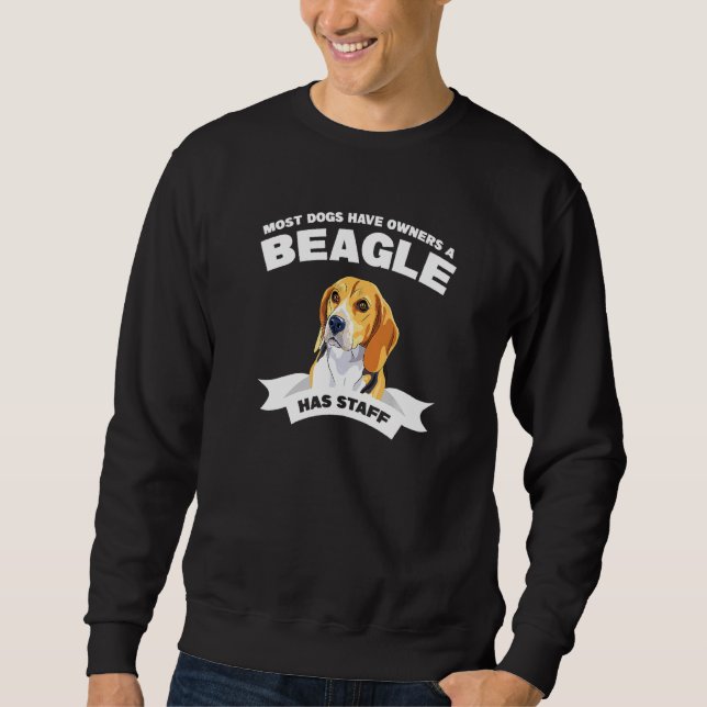 Moletom A Maioria Dos Cães Tem Proprietários Um Beagle Tem (Frente)