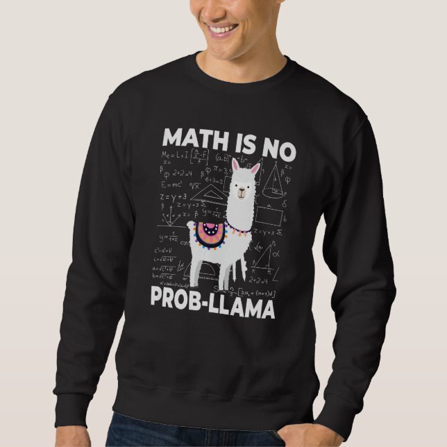 Moletom A matemática não é problema professor de matemátic (Frente)