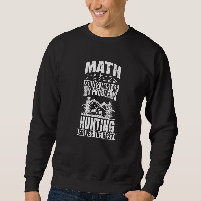 Moletom A matemática resolve a maioria dos meus problemas  (Frente)