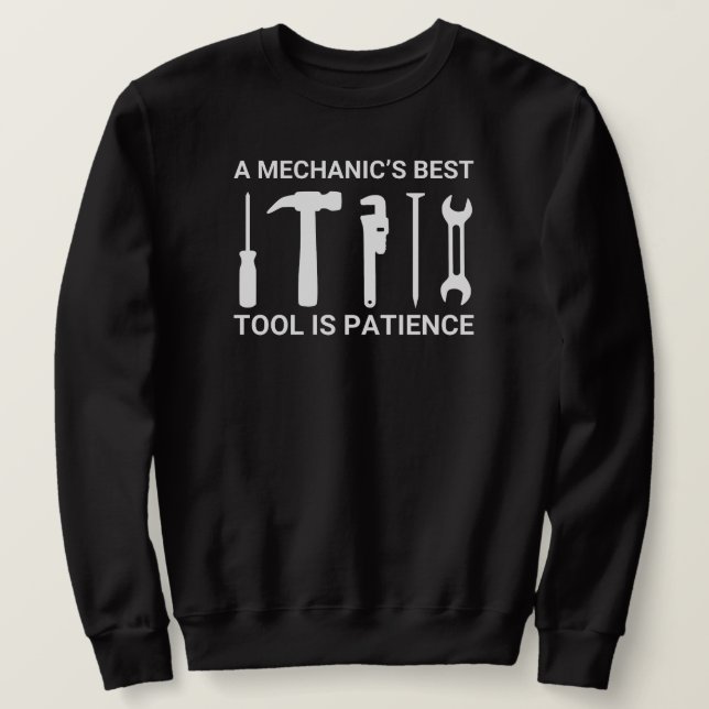 Moletom A melhor ferramenta mecânica é mecânica de carro d (Frente do Design)