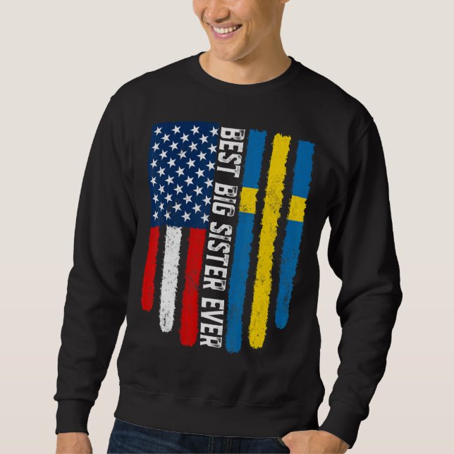 Moletom A Melhor Irmã Grande, Já Vez F, Da Bandeira Da Sue (Frente)