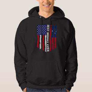 Moletom A melhor Mamãe da bandeira americana e Samoa na fa