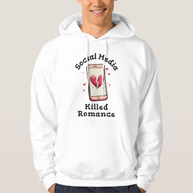 Moletom A Mídia Social Matou Romance (Frente)