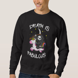 Moletom A Morte É Uma Fabulosa Criança De Grim Rides Unico
