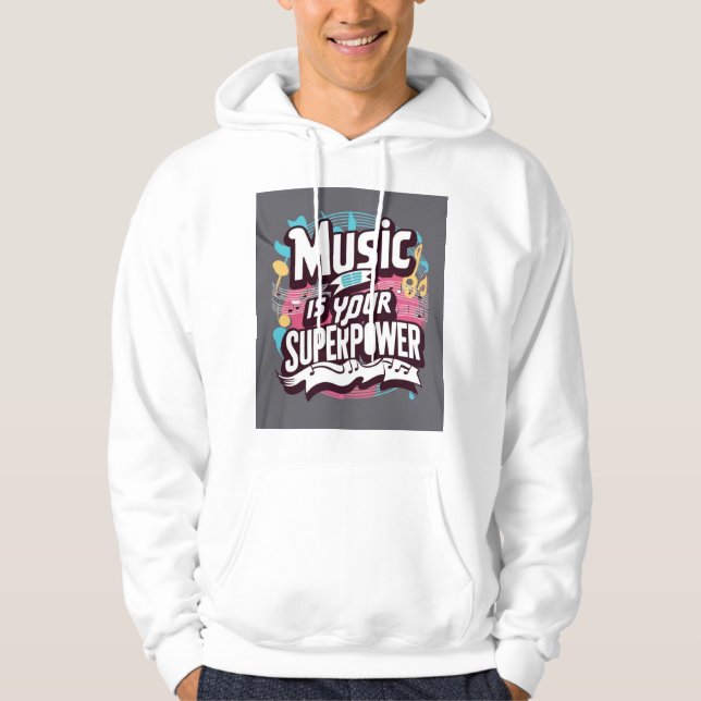 Moletom A Música É Seu Superpoder 2 (Frente)