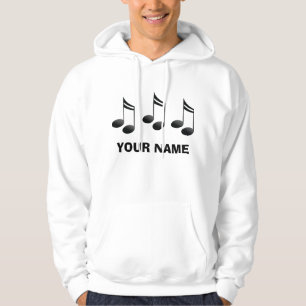 Moletom A música personalizada nota o Hoodie