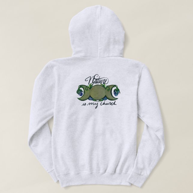 Moletom A natureza é minha Igreja (Verso do Design)
