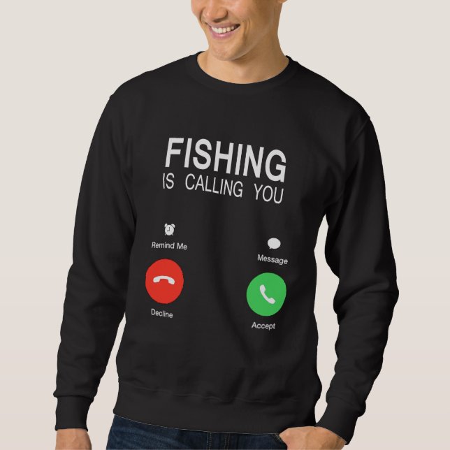 Moletom A Pesca Chama-Te Homens E Mulheres (Frente)