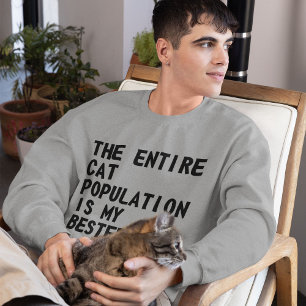Moletom A população inteira do gato é… camisola