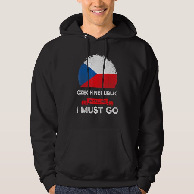 Moletom A República Checa Chama-Me Que Tenho De Ir Bandeir (Frente)