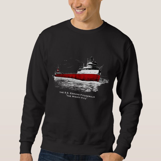 Moletom A S.S. Edmund Fitzgerald ~ "The Mighty FITZ" (Frente)