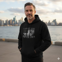 A Sailor’s Soul Never Dies | Vintage Skull Hoodie