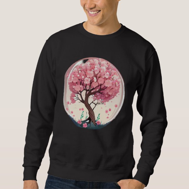 Moletom A Symbolic and Meaningful Pink Cherry Blossom Tree (Frente)