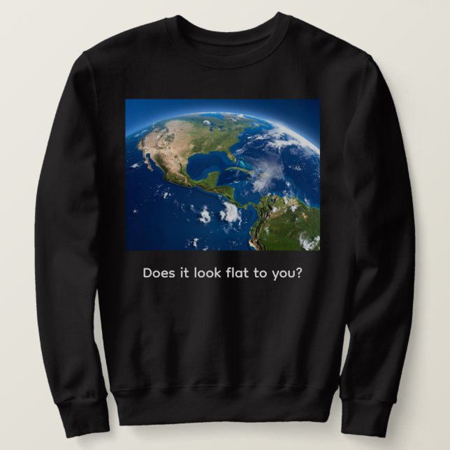 Moletom A terra é plana? (Frente do Design)