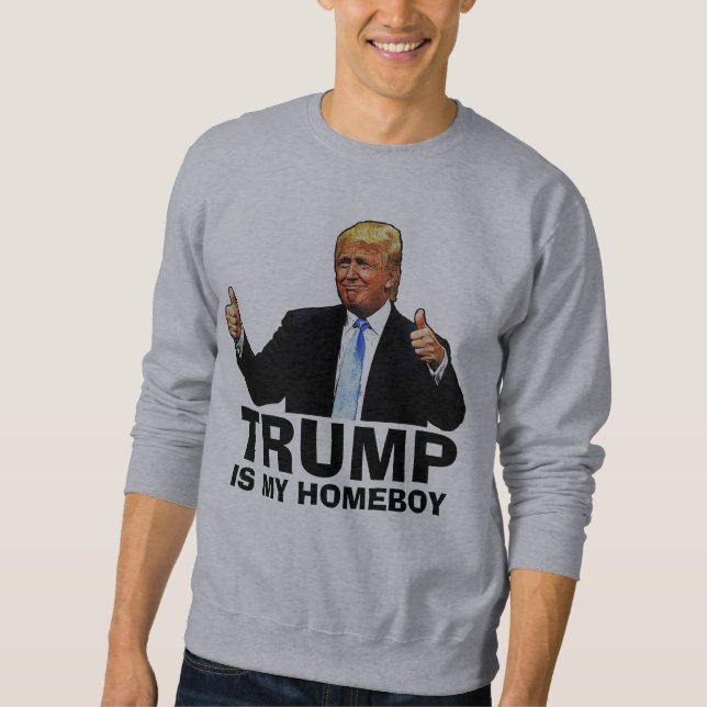 Moletom A TRUMP É A MINHA T-Shirts FICAR EM CASA 2024 (Frente)