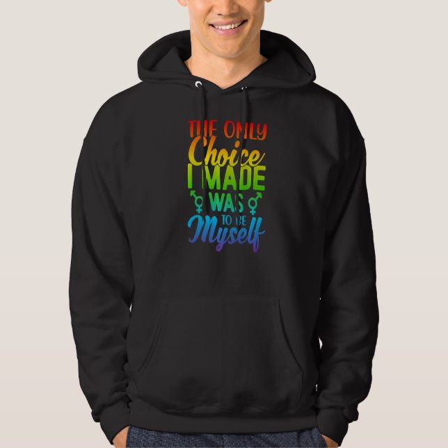 Moletom A Única Escolha Que Fiz Foi Ser Eu Mesmo (Frente)