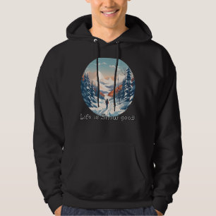 Moletom A vida é boa na neve! Com as Aventuras das Montanh