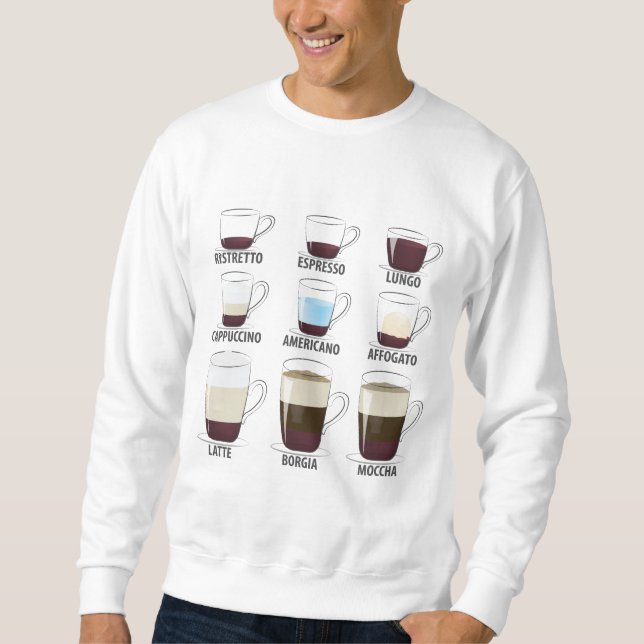 Moletom A vida é Cheio de escolhas importantes café engraç (Frente)