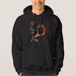 Moletom A Vida É Melhor Com Pug