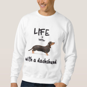 MOLETOM A VIDA É MELHOR COM UM DACHSHUND