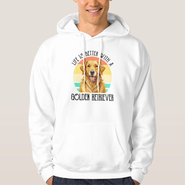 Moletom A Vida é Melhor Com Um Golden Retriever (Frente)
