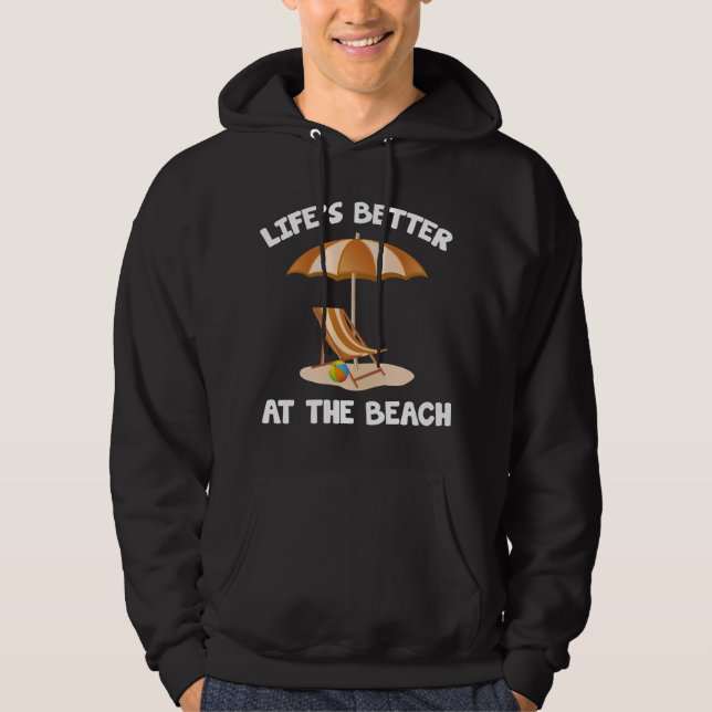 Moletom A vida é melhor na praia (Frente)