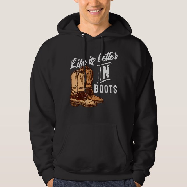 Moletom A vida é melhor nas botas, Dançarinos de dança de  (Frente)
