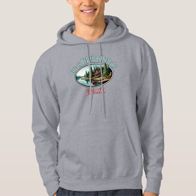 Moletom A vida é melhor no lago (Frente)