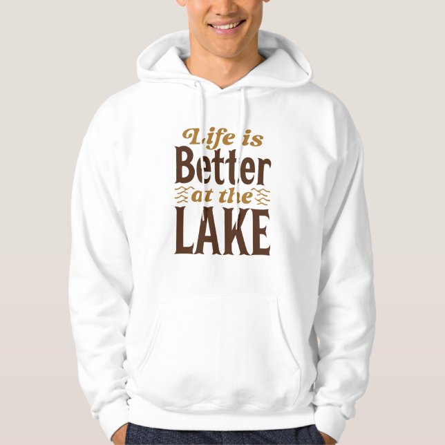 Moletom A Vida É Melhor No Lago (Frente)