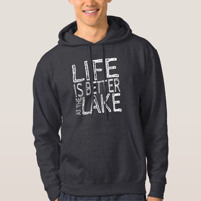 Moletom A vida é melhor no lago (Frente)