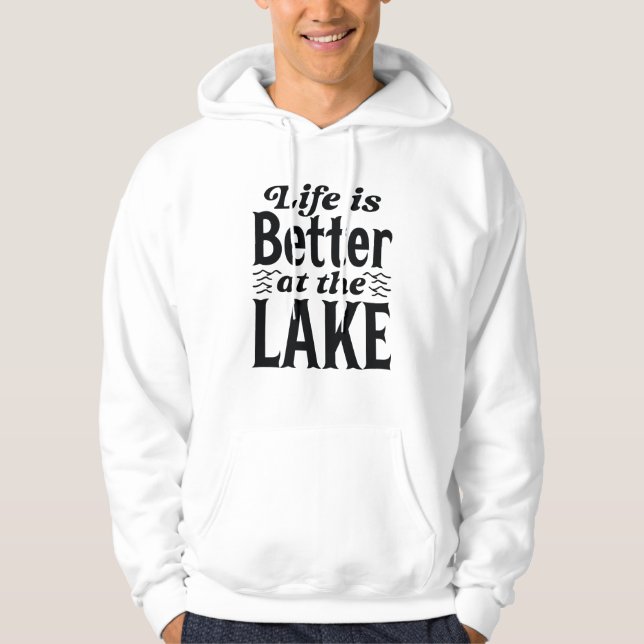 Moletom A Vida É Melhor No Lago (Frente)