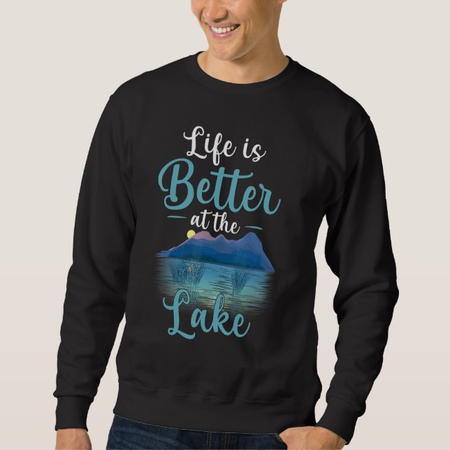 Moletom A Vida É Melhor No Lago Life (Frente)