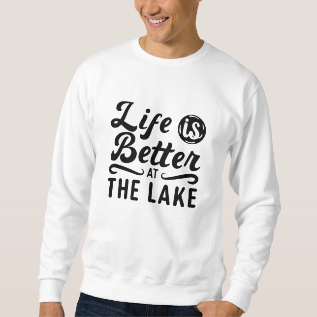 Moletom A Vida É Melhor No Wakeboard Do Lago (Frente)
