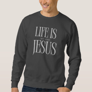 Moletom A Vida Está Vazia Sem Jesus - Fé Cristã Negra