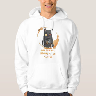 Moletom a vida sempre começa depois do café
