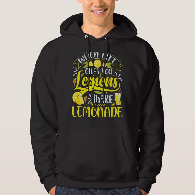 Moletom A Vida Te Dá Limões Fazendo Sumo De Limonada (Frente)