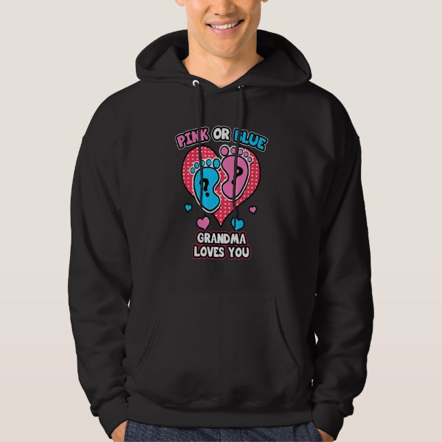 Moletom A Vovó Rosa Ou Azul Te Ama A Reveal Annou (Frente)