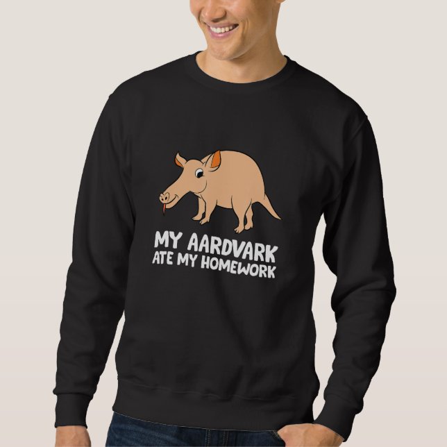 Moletom Aardvark School Kids Homework My Aardvark Ate My H (Frente)