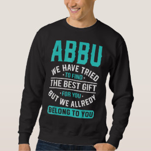 Moletom Abbu Tentamos Encontrar O Melhor Dia de os pais